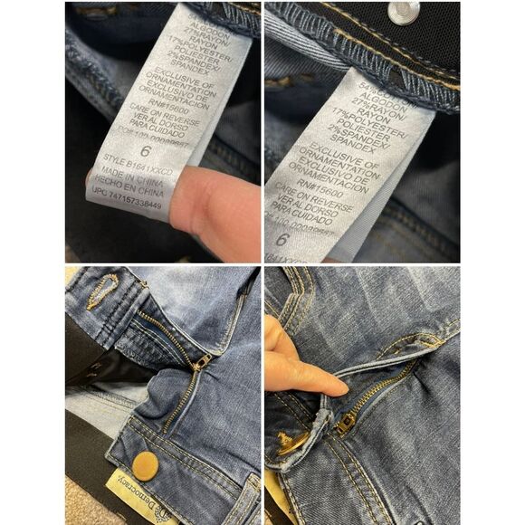 Democracy womens Ab Solution skinny jeans sz 6 blue stretch denim - Picture 10 of 12